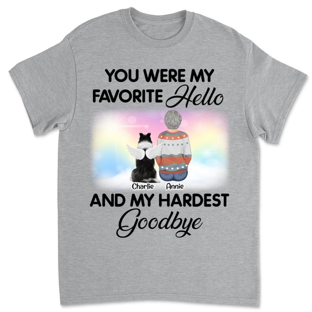 Personalized Custom Unisex Memorial T-shirt - Ideal Gift for Pet Lovers