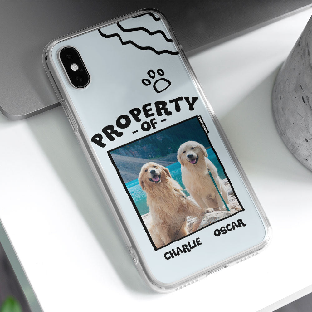 Personalized Custom Dog Mom/Dad Cartoon Photo Phone Case for Pet Enthusiasts