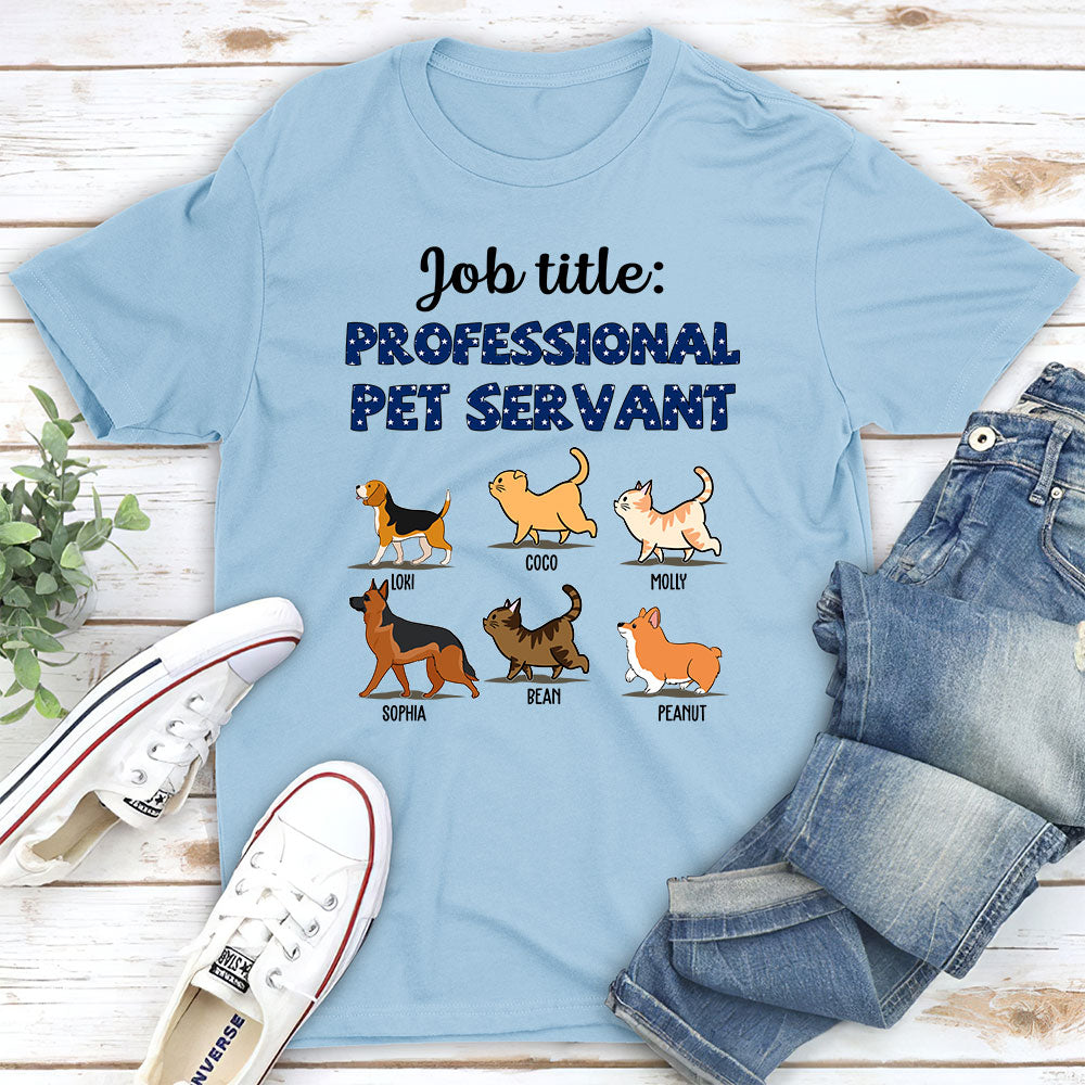 Customizable Professional Pet Servant Unisex T - shirt: Ideal Gift for Pet Lovers
