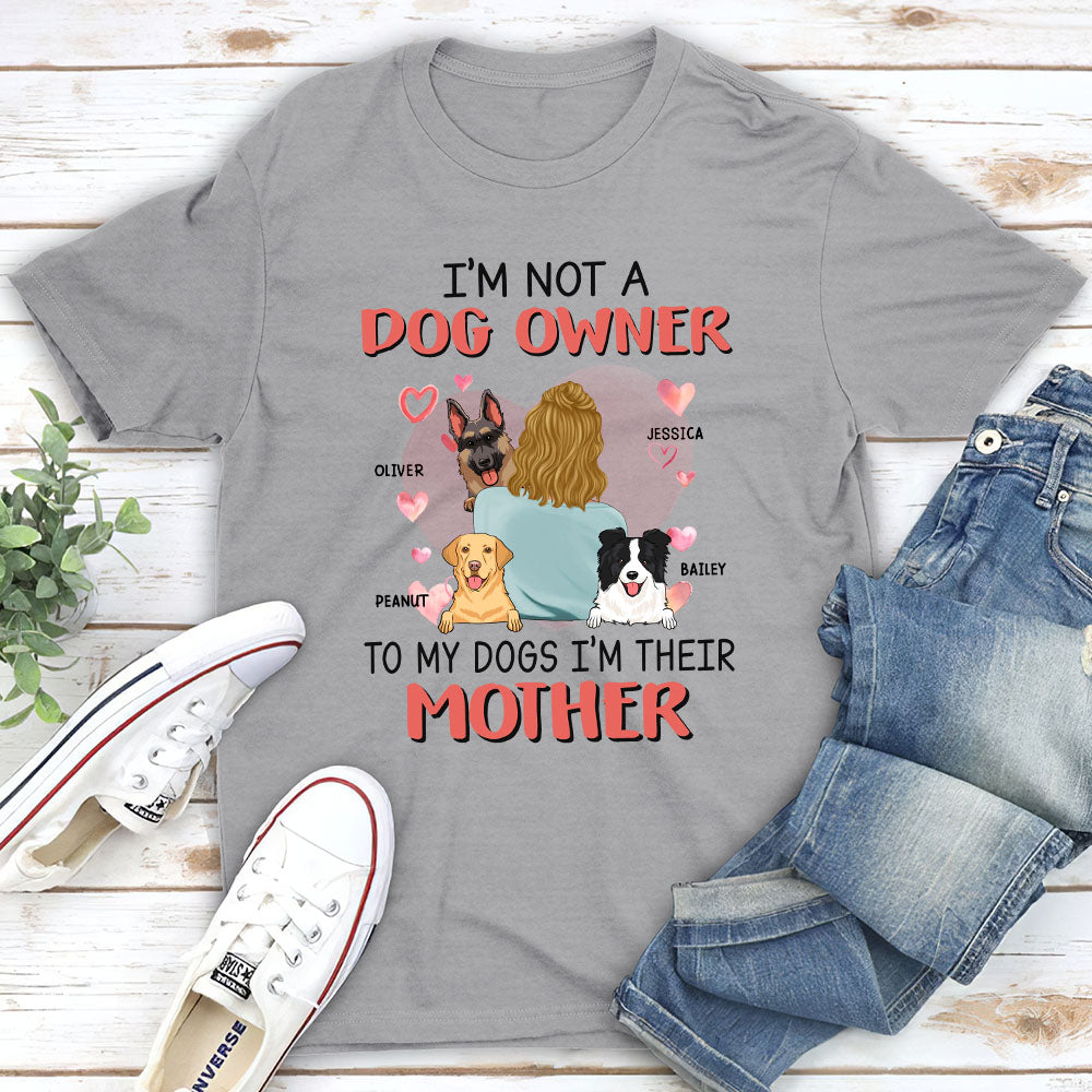 Personalized Unisex 'Not A Dog Owner' T-shirt - Ideal Gift for Pet Lovers