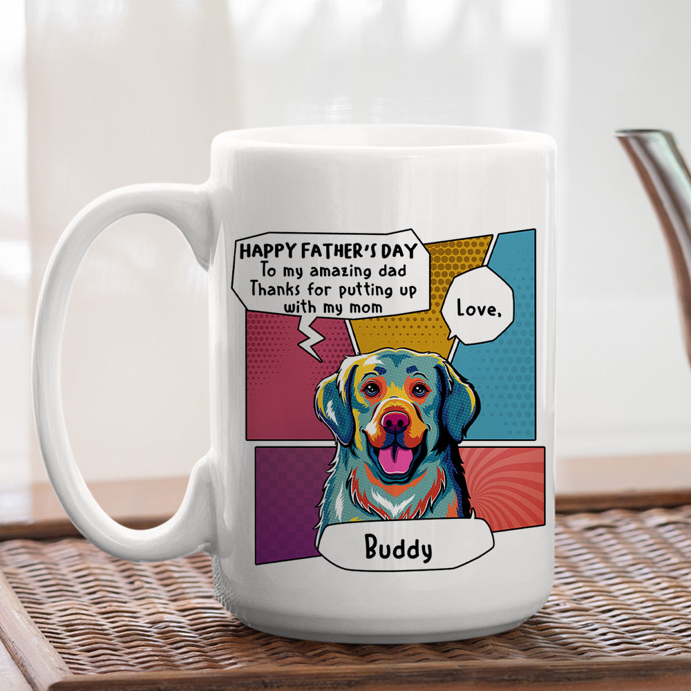 Pop Art Personalized Custom Coffee Mug - Ideal Gift for Amazing Moms and Dads