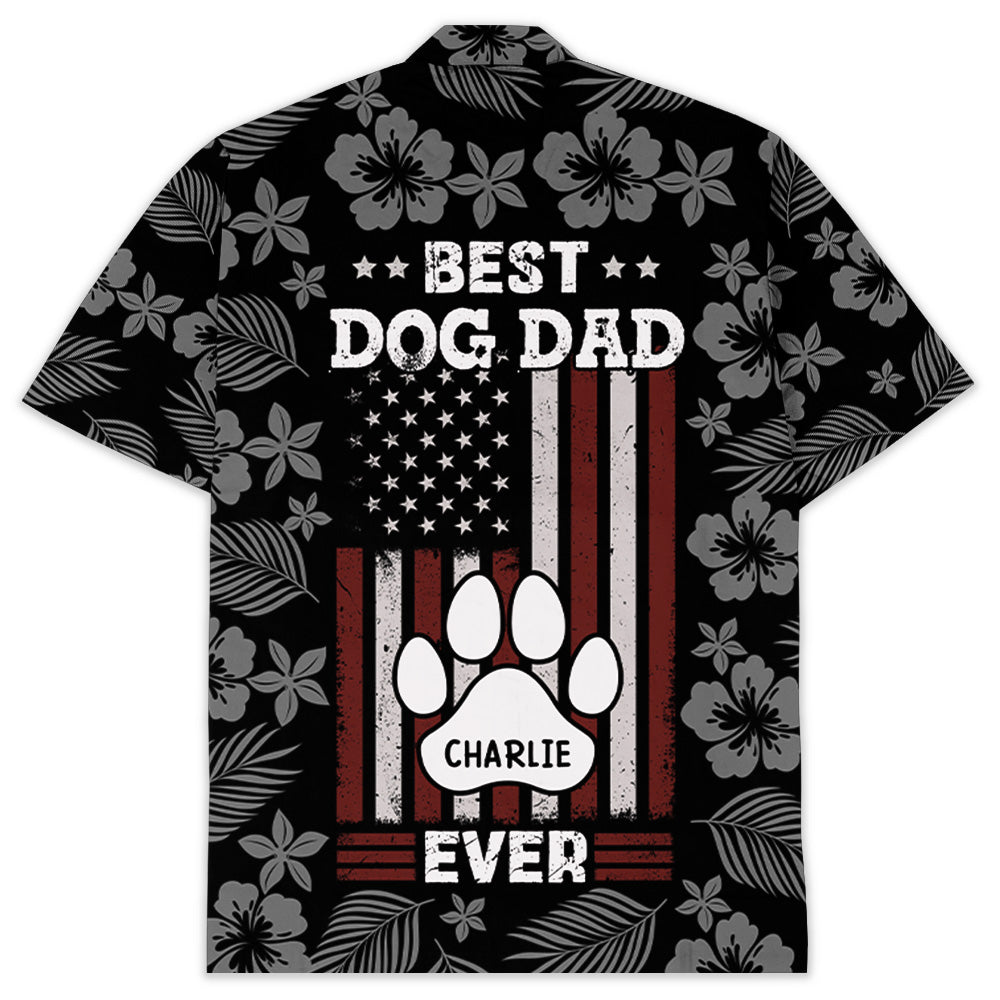 Customizable Hawaiian Shirt: Best Gift for Dog Dads with Paw Design