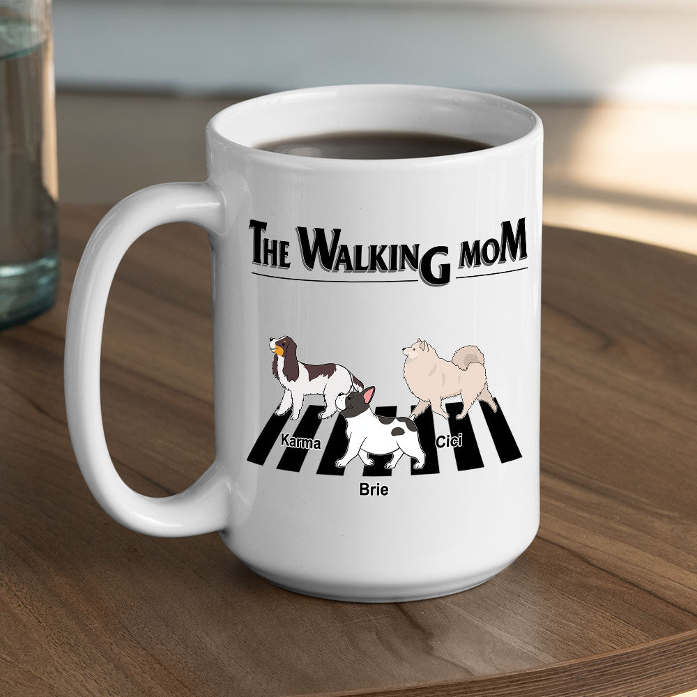 The Walking Dad 2 - Customizable Personalized Coffee Mug for Pet Lovers