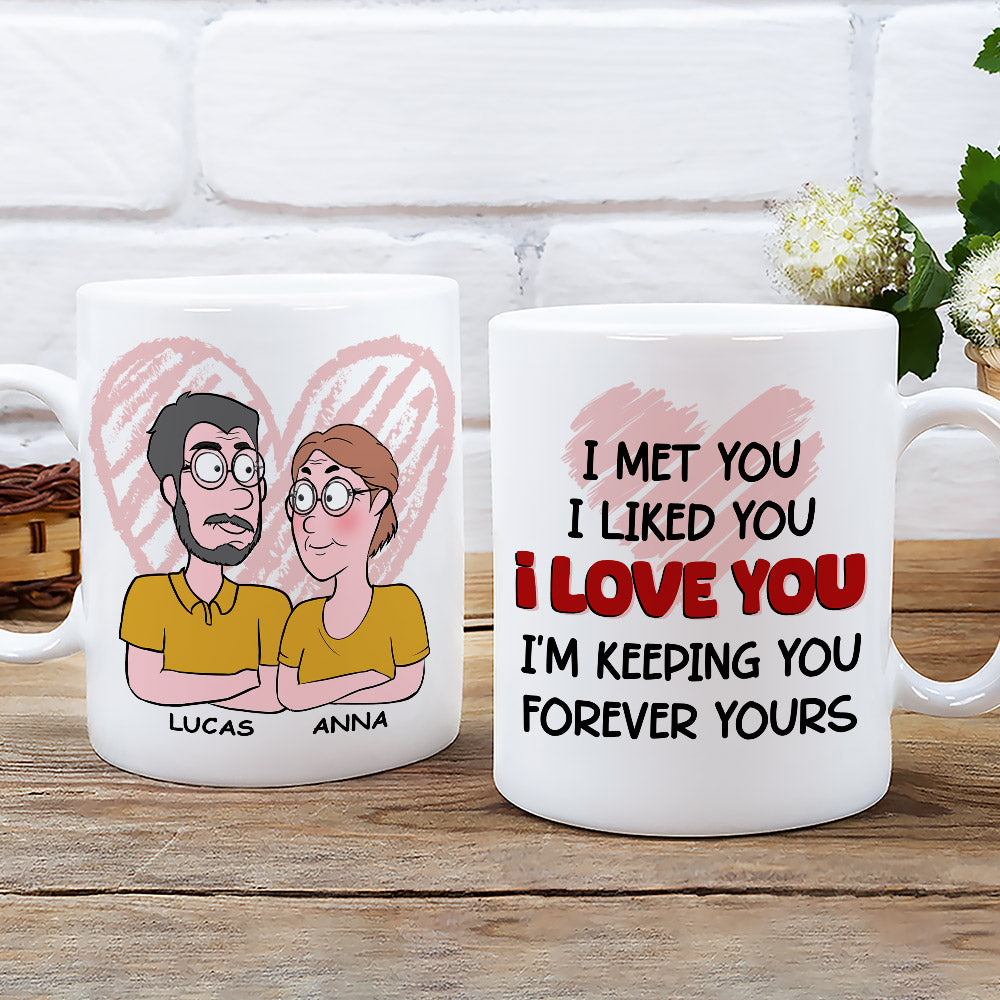 Forever Love - Personalized Custom Coffee Mugs for Couples