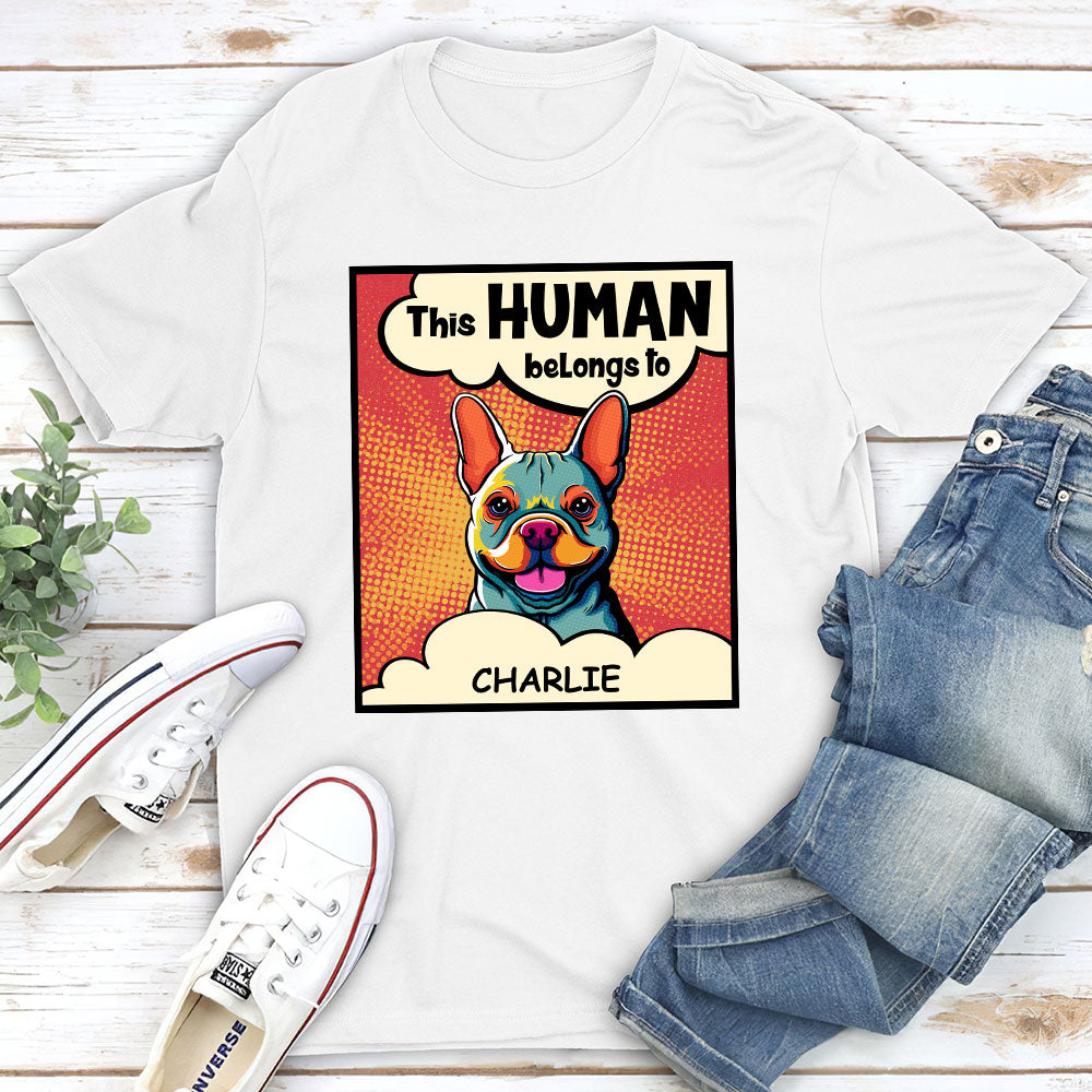Customizable Unisex 'This Hooman Belongs To Dog' T-shirt - Ideal Gift for Pet Lovers