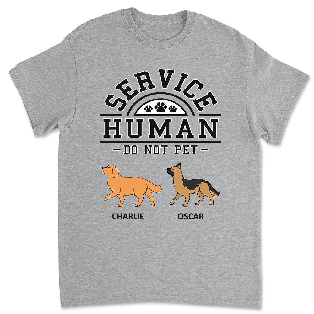 Personalized Unisex 'Dogs Serve Humans' T-shirt - Ideal Gift for Pet Lovers