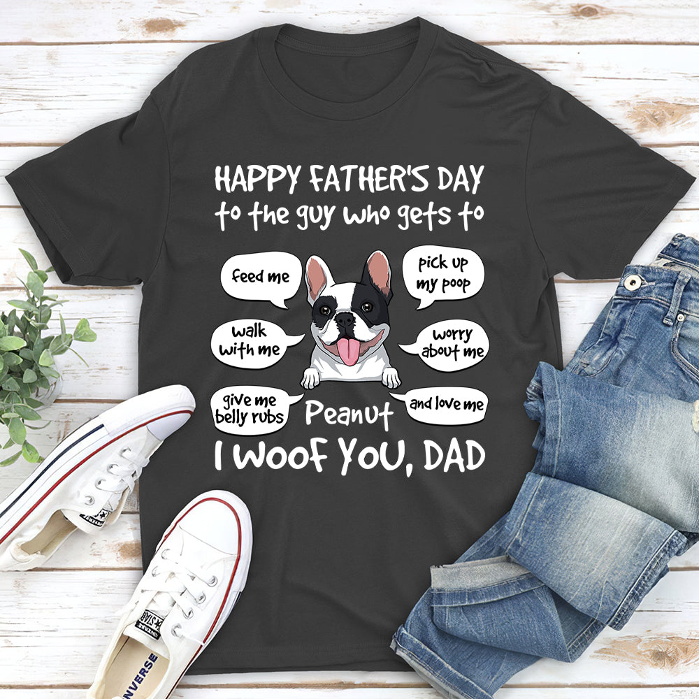Personalized Unisex 'Dog Loves You' T-shirt - Ideal Gift for Pet Lovers