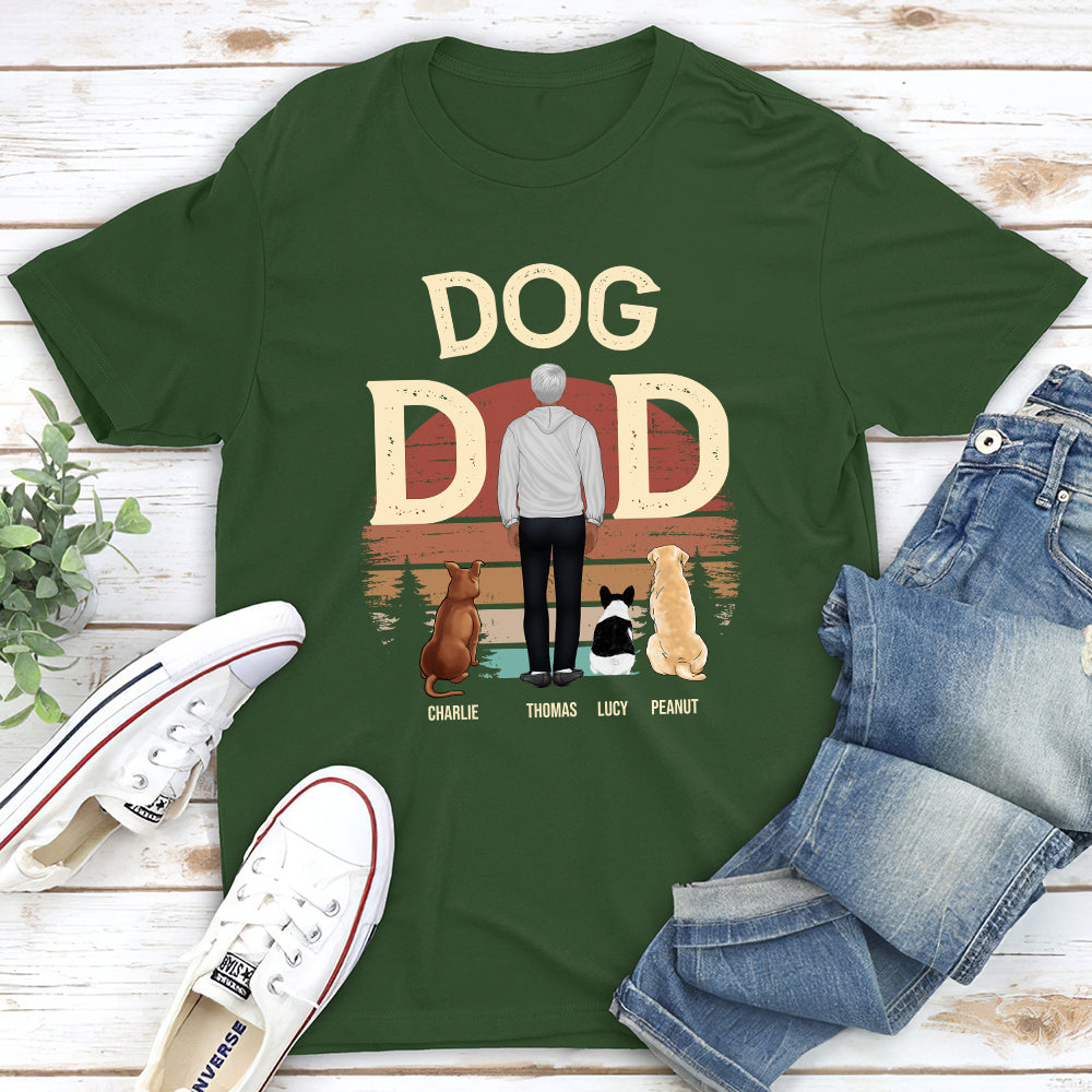 Personalized Custom Man and Dog Unisex T-shirt - Ideal Gift for Pet Lovers