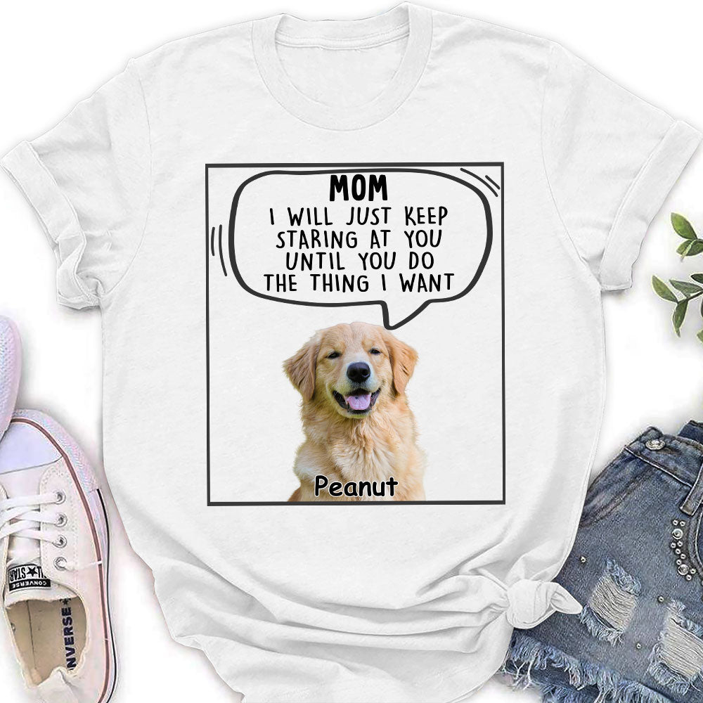 Personalized Custom Women's Pet Lover Photo T-shirt