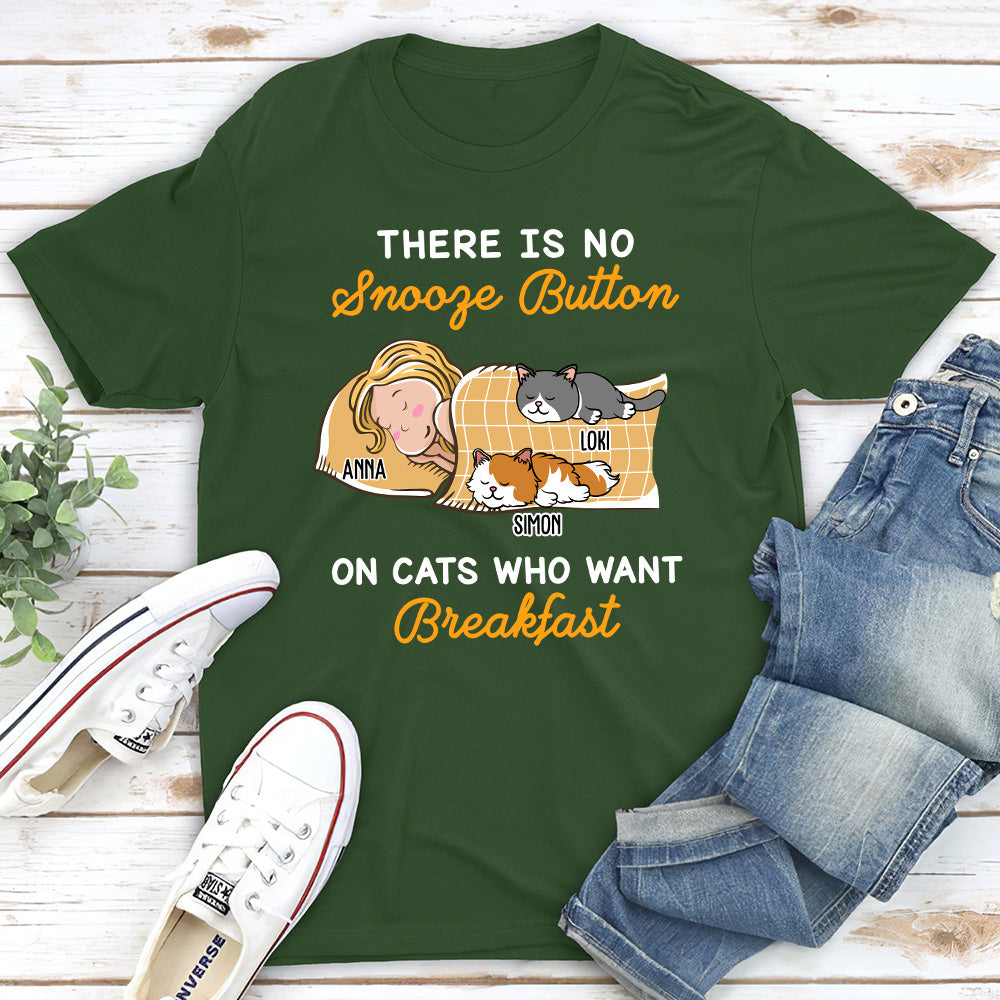 Personalized My Cat Wants Breakfast Unisex T - shirt for Pet Lovers