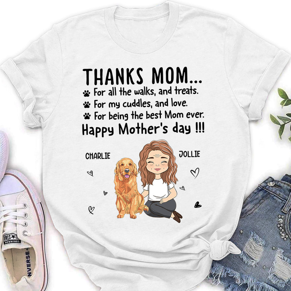 Thanks Mom - Customizable Personalized Women's Pet Lover T-shirt