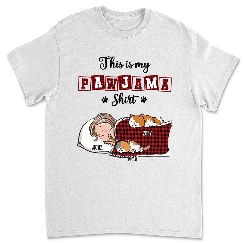 Ver Cat 2 Personalized Unisex Sleep T-Shirt - Ideal for Pet Lovers