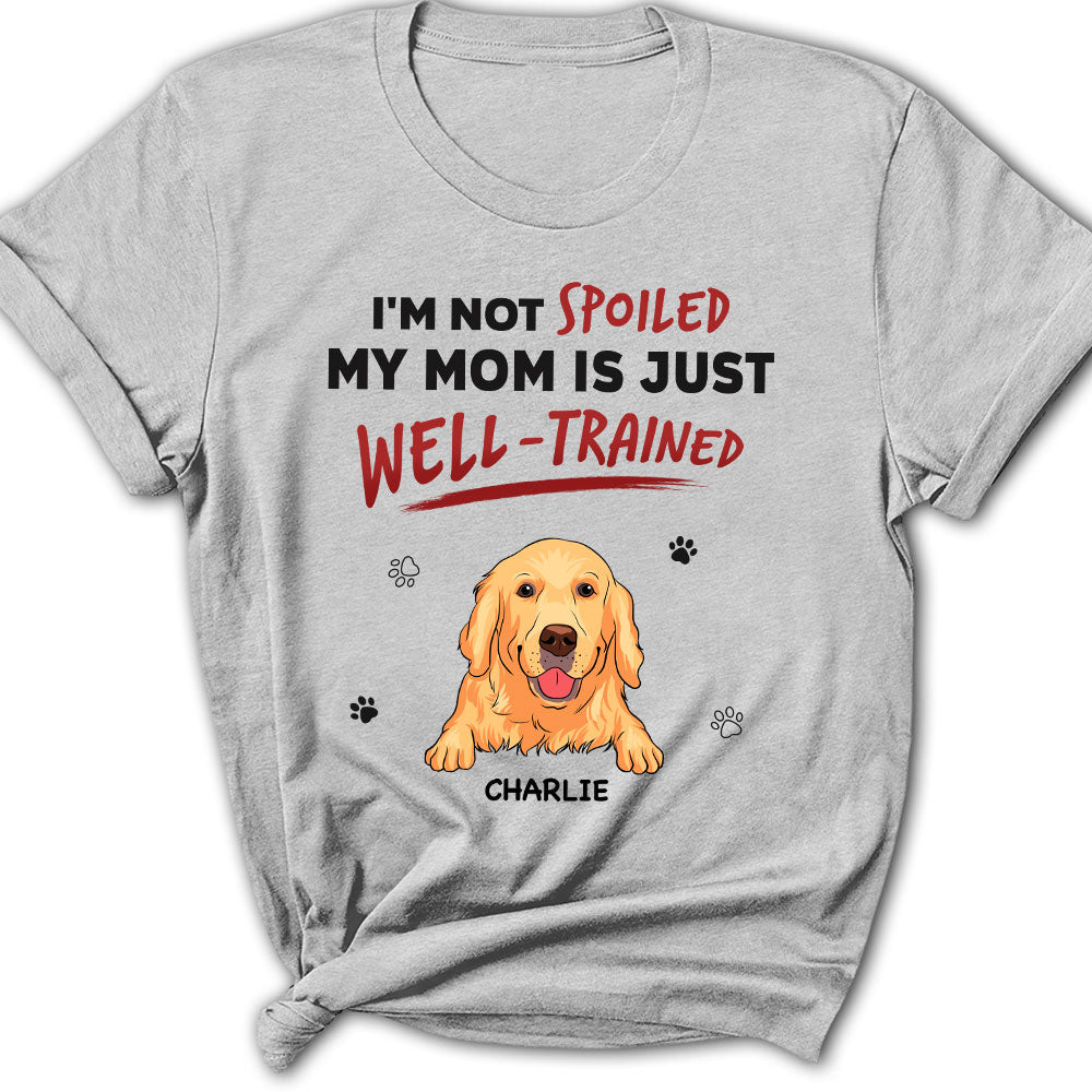 Customizable 'Our Dad Is Just Well Trained' Women's Pet Lover T-shirt