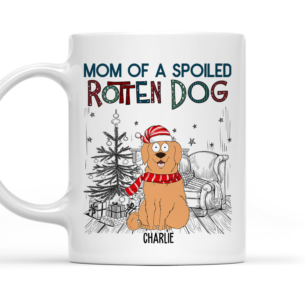 Personalized Custom Coffee Mug for Spoiled Dog Dads