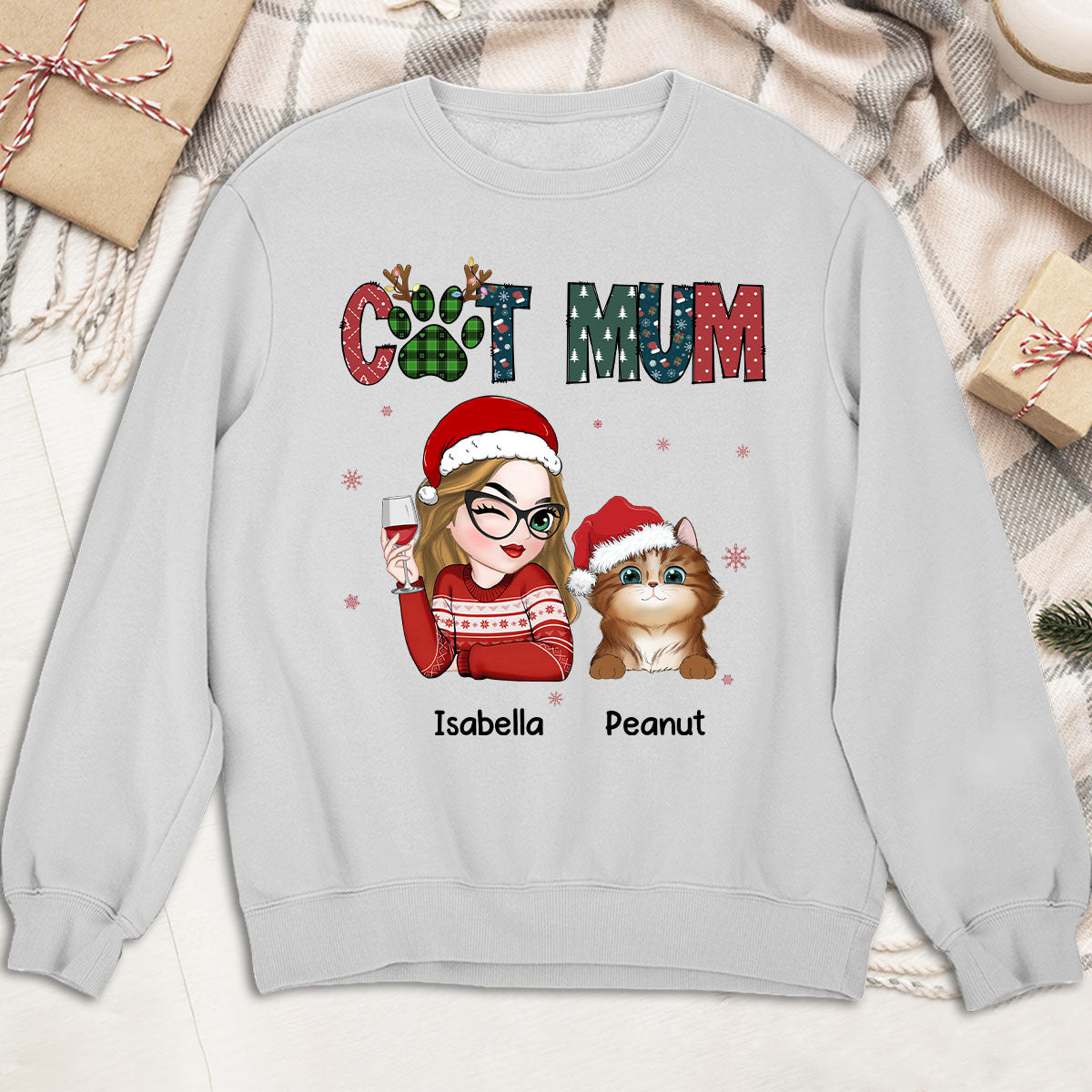 Personalized My Lovely Cat Mom Sweatshirt - Ideal Gift for Pet Lovers