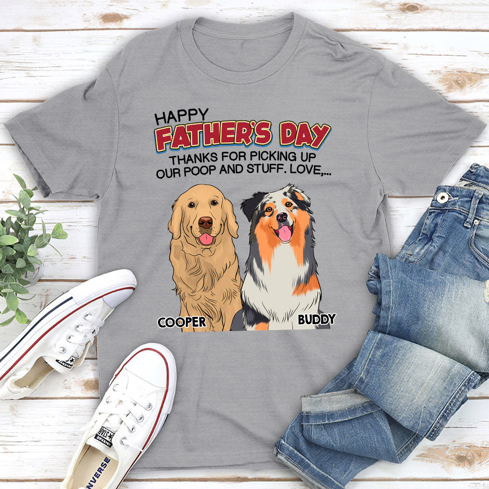 Customizable Unisex 'Poop Stuff' T-shirt: Ideal Gift for Pet Lovers