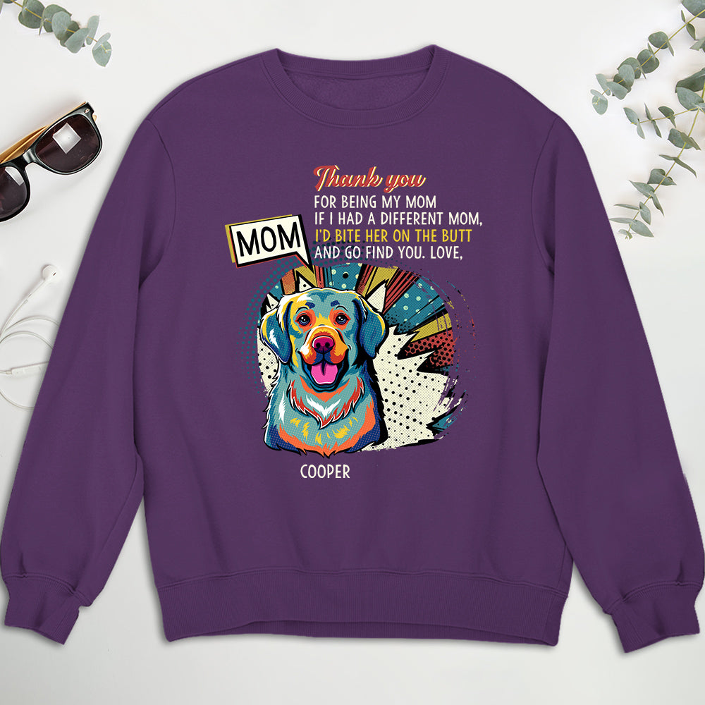 Customizable 'I Would Bite Her On The Butt' Personalized Sweatshirt for Pet Lovers