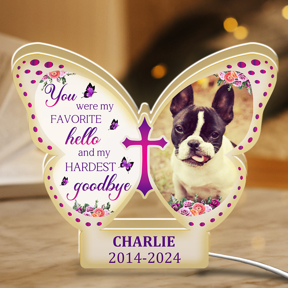 Personalized Dog Memorial Light Box: Cherish the Fondest Memories and Farewells