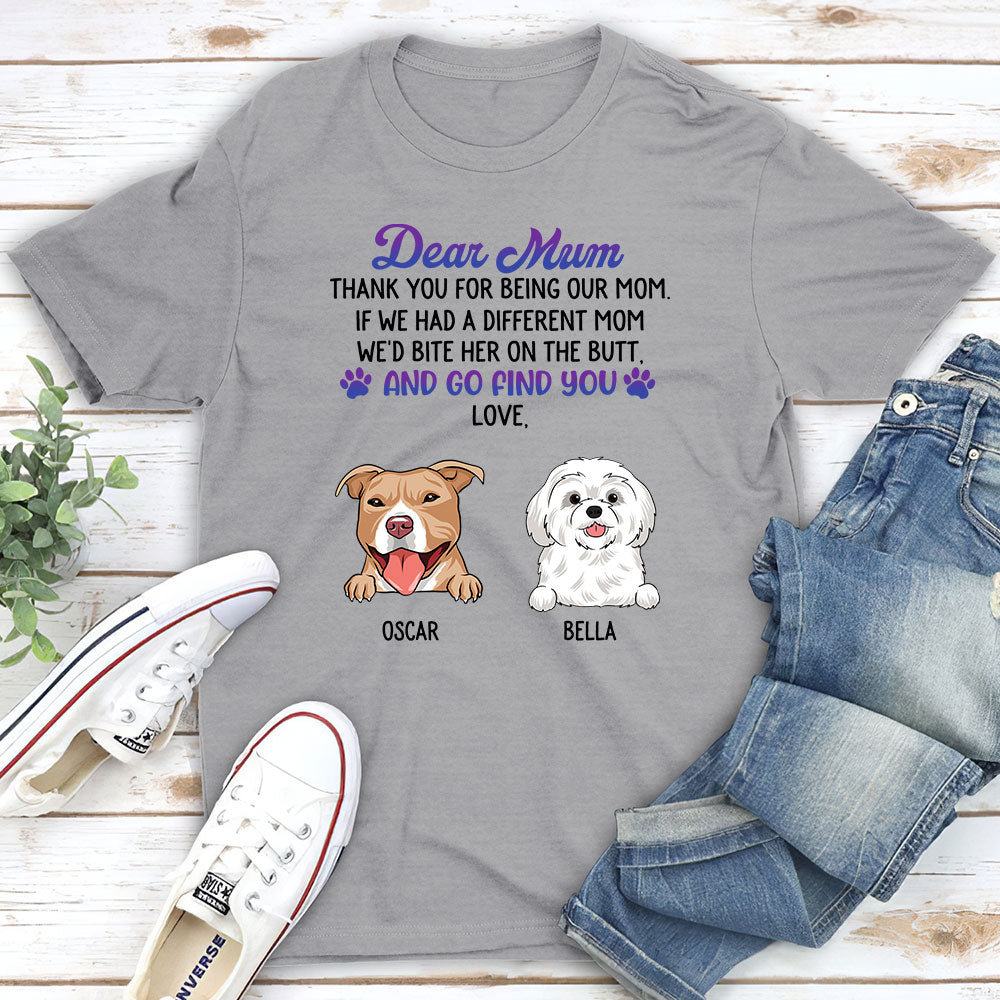 Dear Mom Thank You - Customizable Unisex Personalized T-shirt for Pet Lovers