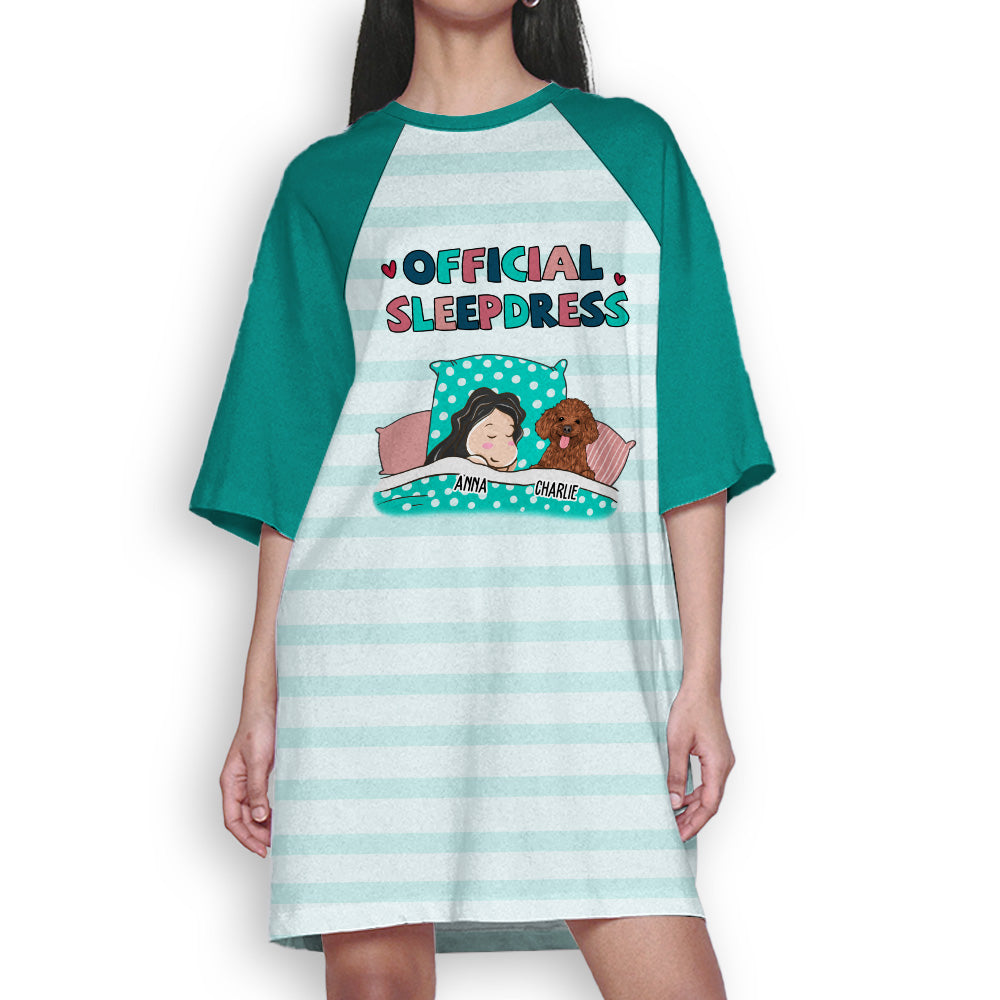 Customizable 3/4 Sleeve Personalized Pet Official Sleepdress