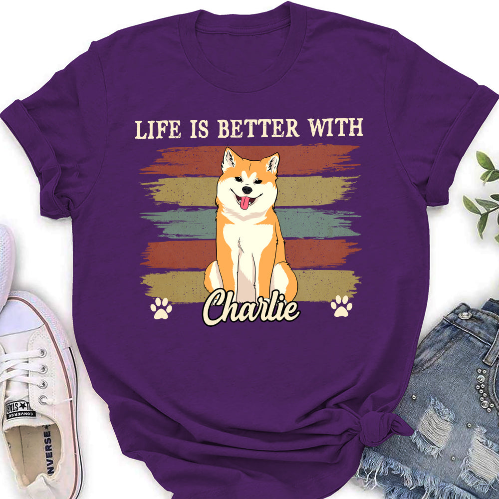 Personalized Custom Women's Dog - Lover T - shirt: Enhance Your Life with Your Furry Friend