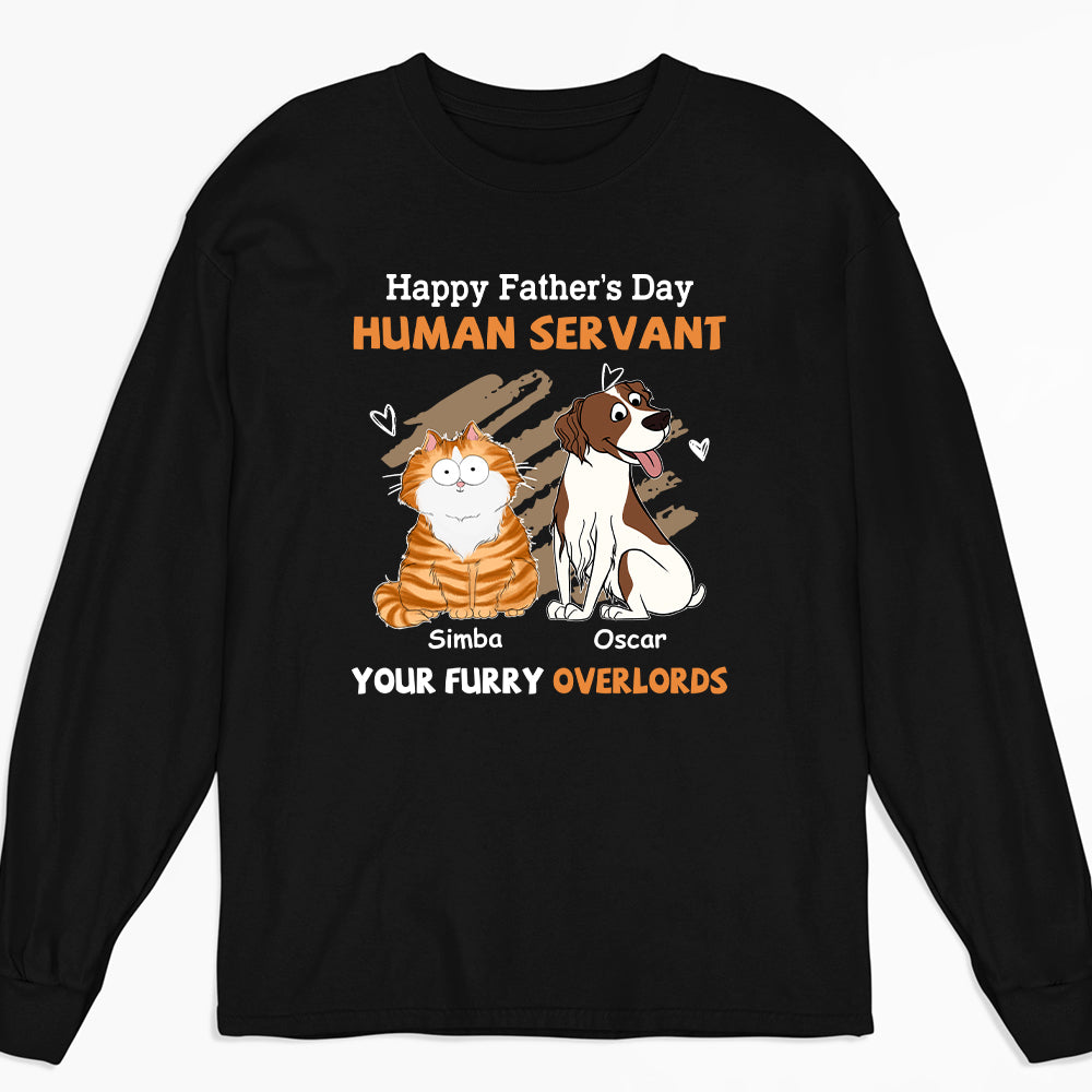 My Servant - Customizable Personalized Long Sleeve T-shirt for Pet Lovers