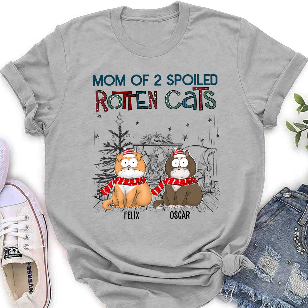 Personalized Custom Women's 'Dad Of A Spoiled Rotten Dog' T-shirt