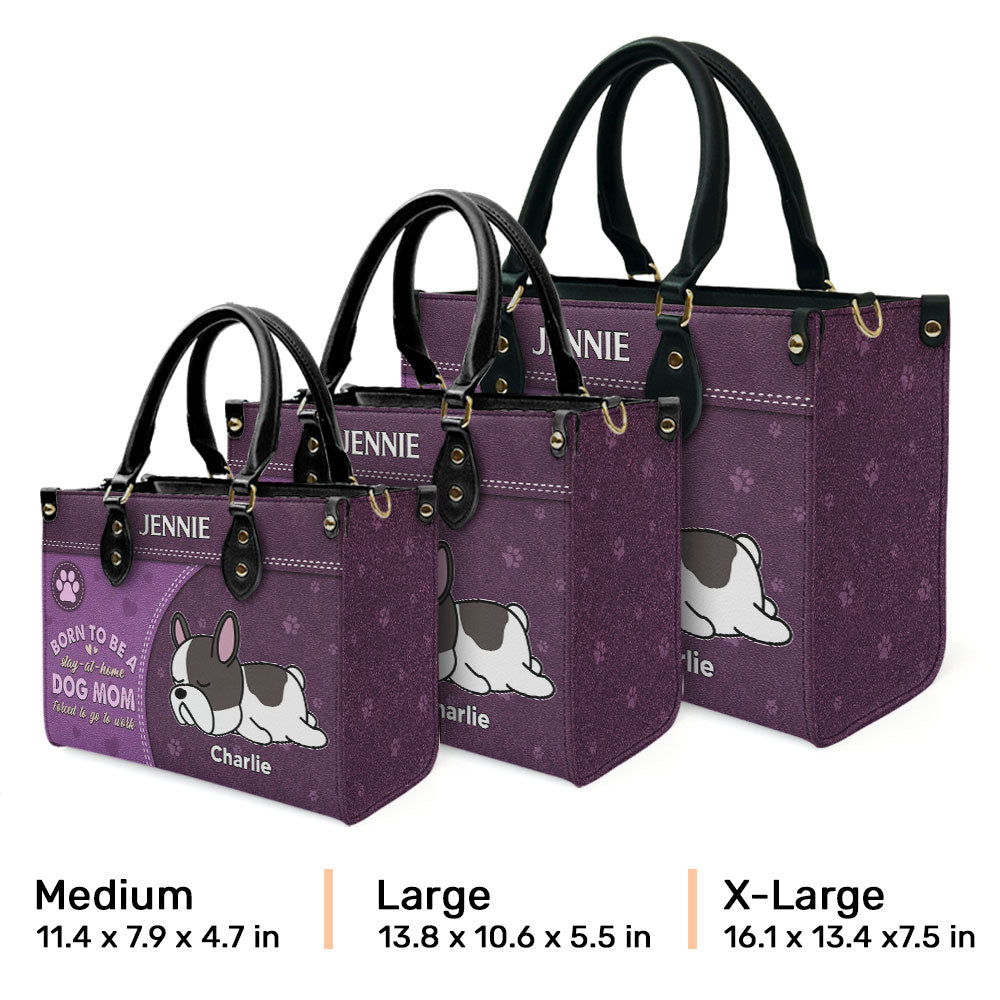 Personalized Custom Leather Bag for Stay - at - Home Dog Moms