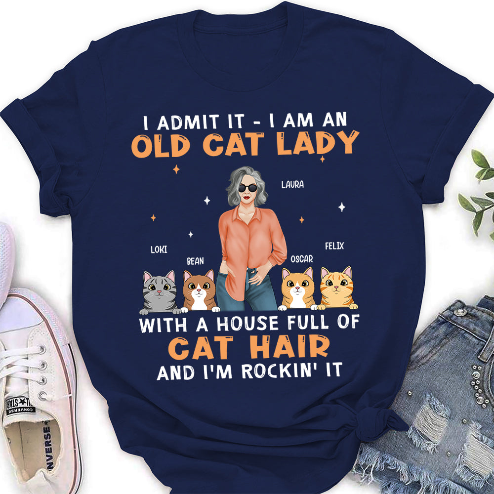 Personalized Unisex 'Rockin' Cat Lady Life' T-shirt - Ideal Gift for Pet Lovers