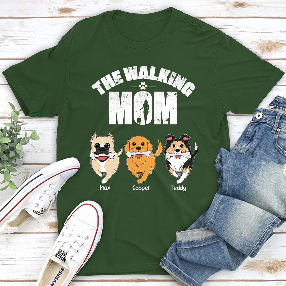 Personalized Custom Unisex 'Walking Dog' T-shirt - Ideal Gift for Pet Lovers