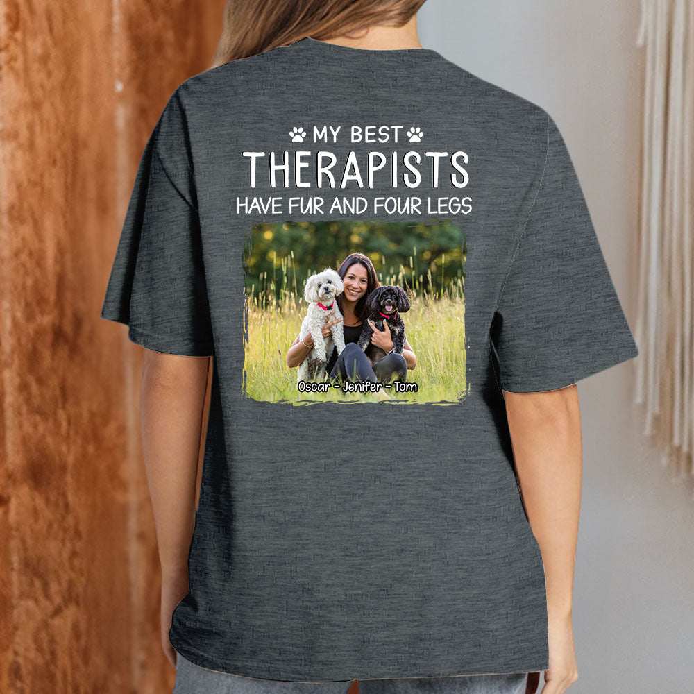 Best Personalized Custom Unisex Therapist Photo T-shirt for Pet Lovers