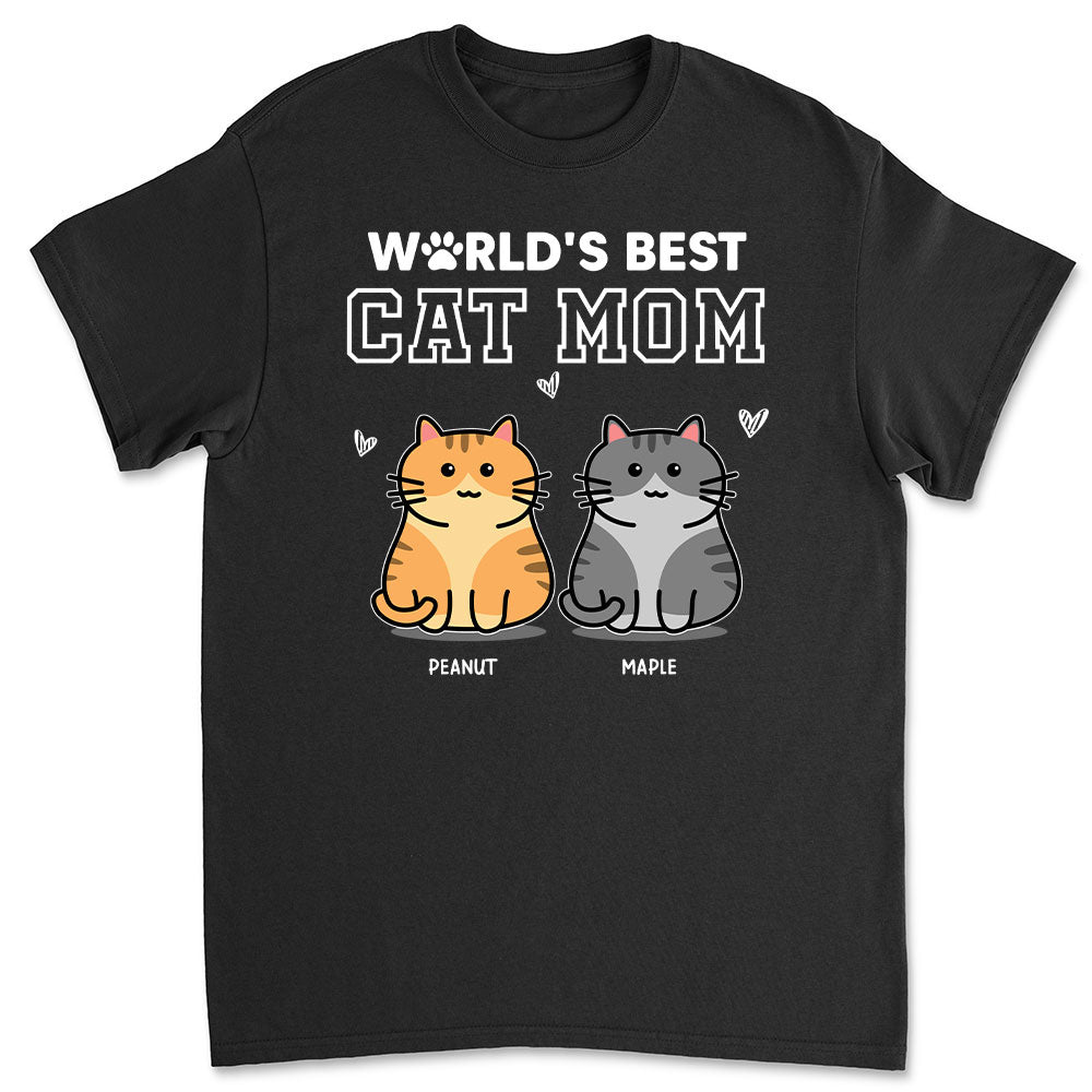 Personalized Custom Premium 'Best Mom Of Cat' T-shirt - Ideal Gift for Pet Lovers
