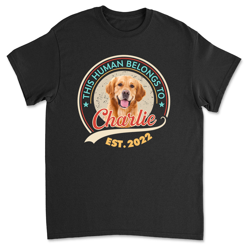 Personalized Human & Pet Photo Unisex T-shirt - Ideal Gift for Pet Lovers
