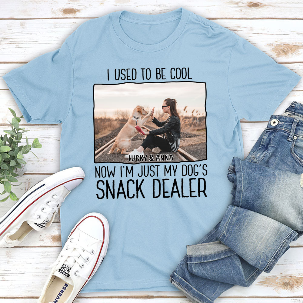 Personalized Unisex 'Just A Snack Dealer' Photo T-shirt - Ideal Gift for Pet Lovers