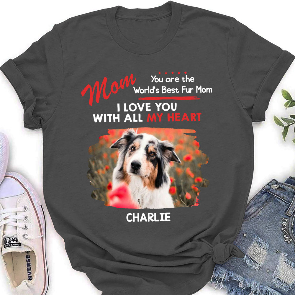 Woof All My Heart - Customizable Personalized Women's Pet Lover T-shirt