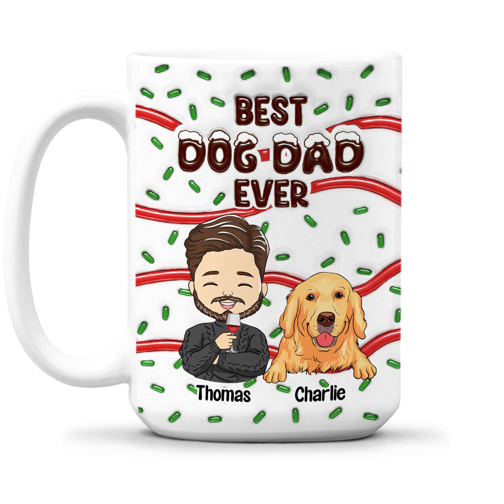 Top - Rated Personalized 3D Inflated Effect Mug for Dog Moms and Dads