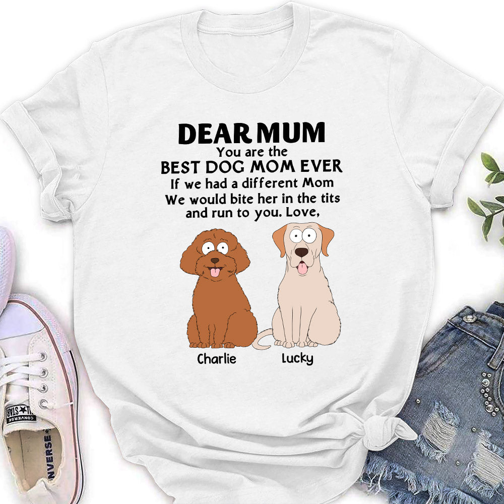 Bite And Run - Customizable Personalized Women's Pet Lover T-shirt