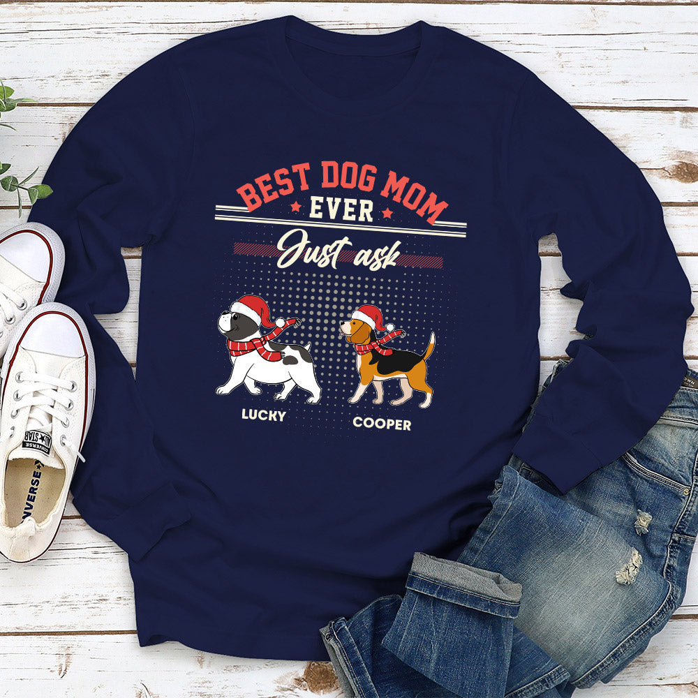 Customizable Long Sleeve Dog Dad T-shirt - Personalized Just Ask