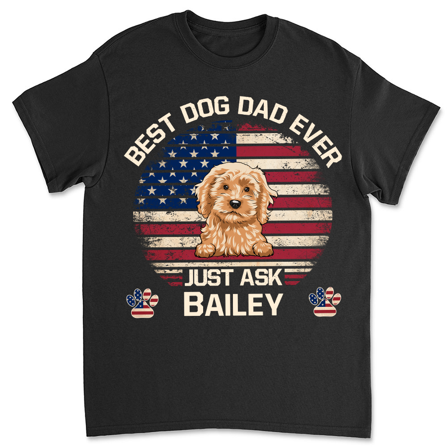 American Best Mom/Dad - Customizable Personalized Unisex T-shirt for Pet Lovers