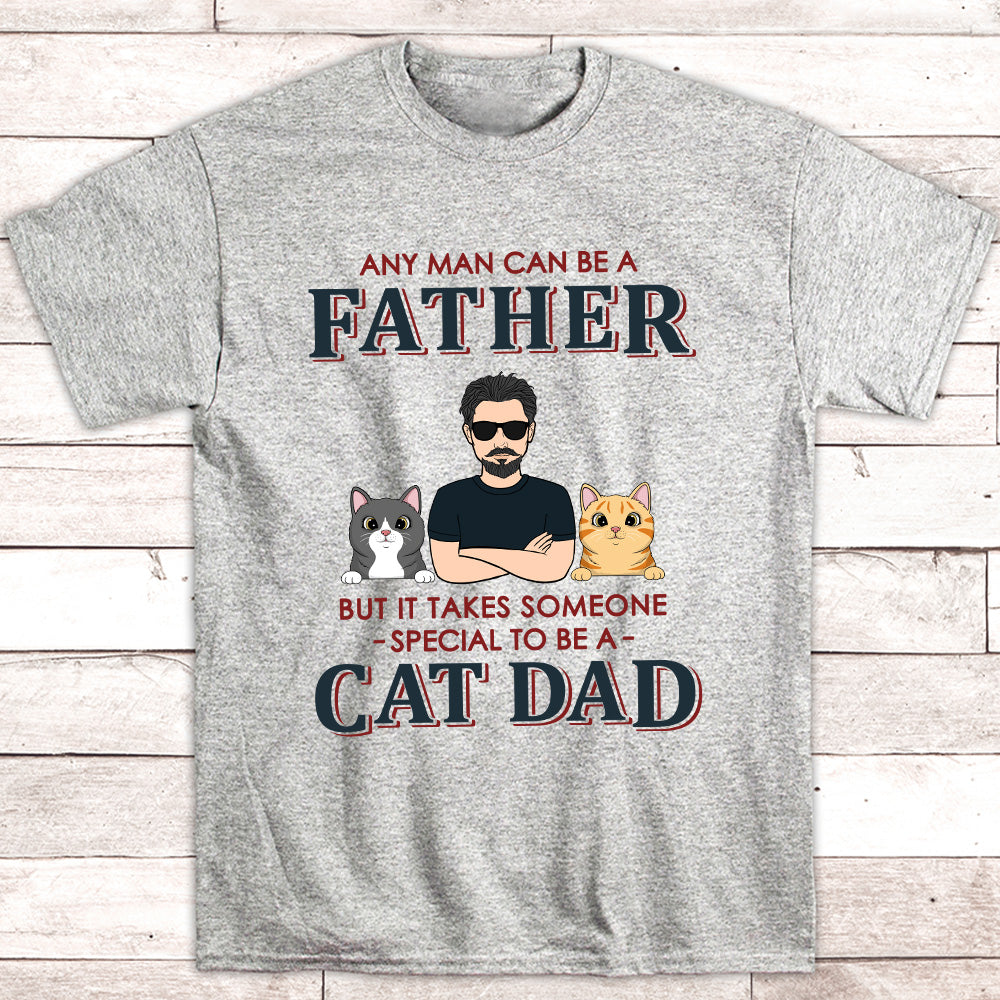 Exclusive Personalized Unisex Cat Dad T-shirt for Pet Lovers
