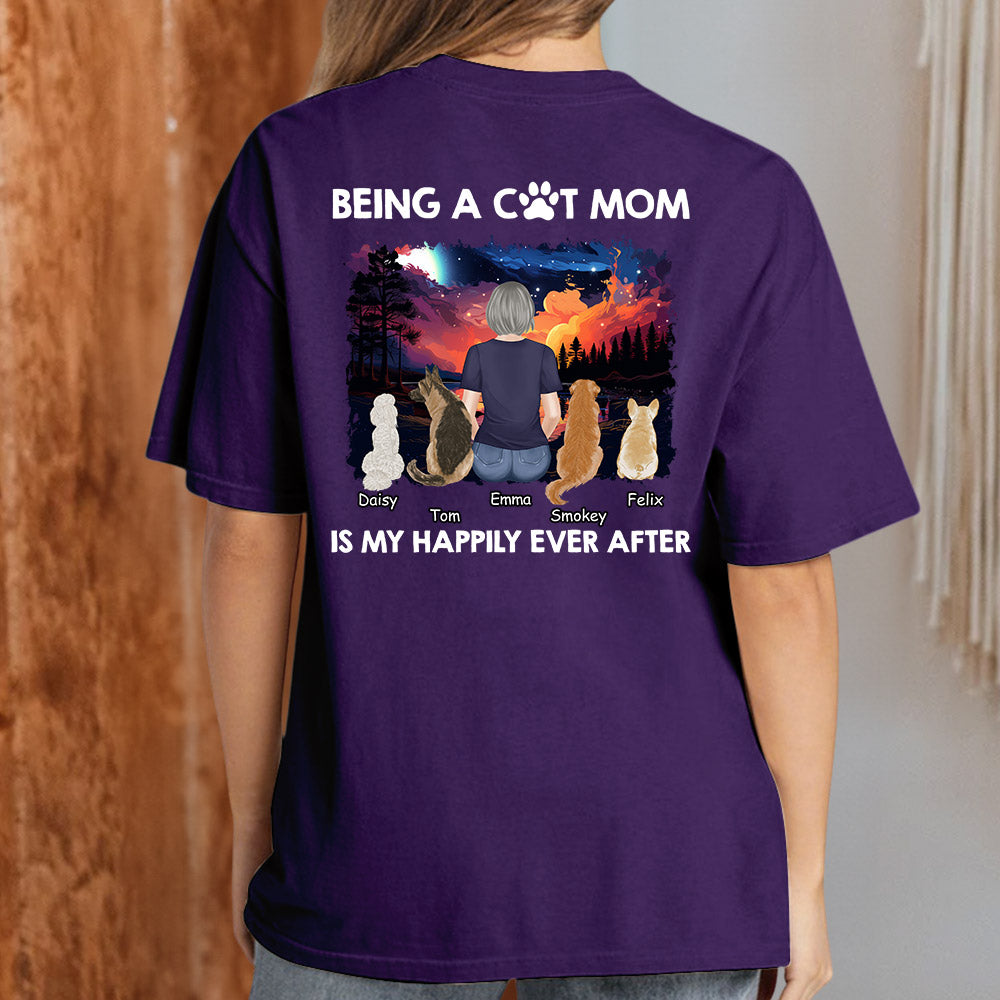 Happy Mom Together - Customizable Unisex Personalized T-shirt for Pet Lovers