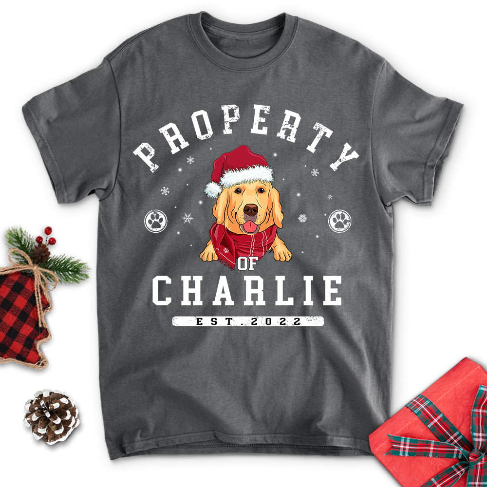 Personalized Christmas Dog Lover Unisex T-shirt - Custom Gift for Pet Enthusiasts