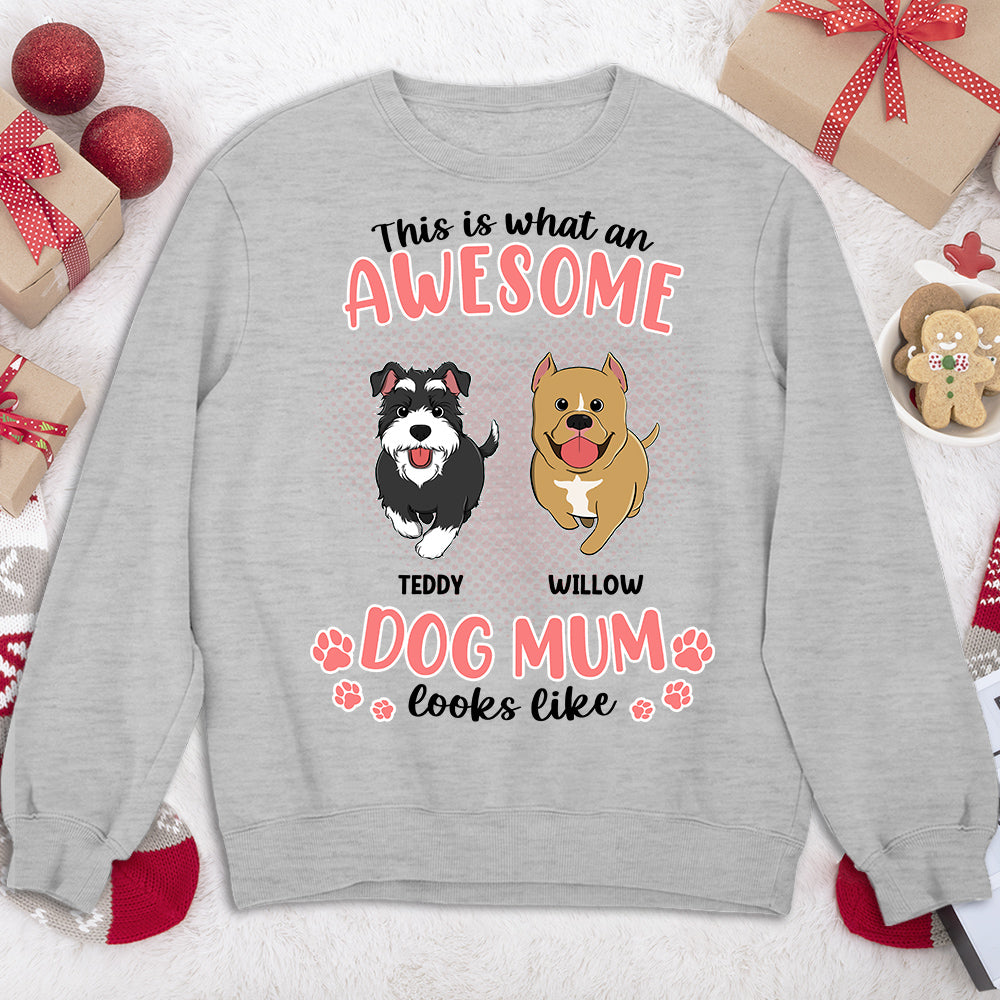 Personalized Custom Dog Mom Version 2 Awesome Sweatshirt - Ideal Gift