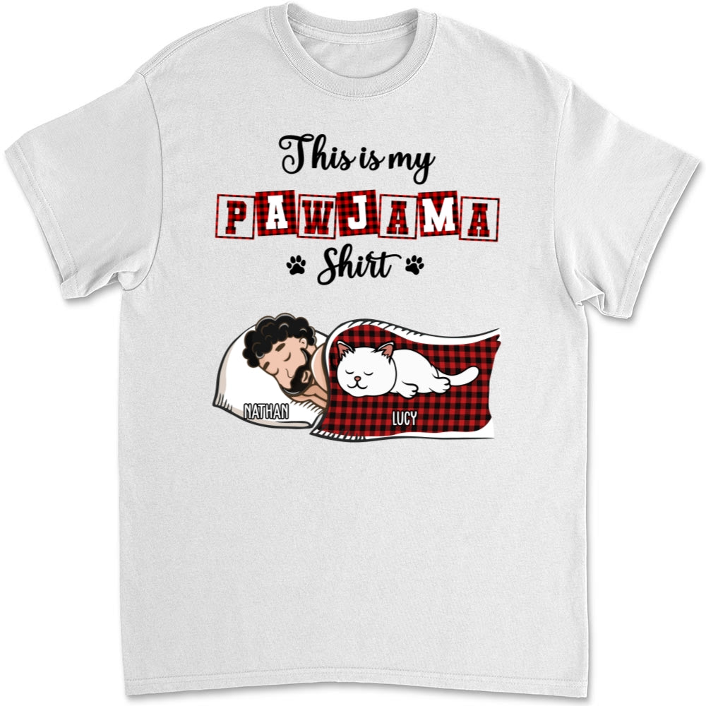 Ver Cat 2 Personalized Unisex Sleep T-Shirt - Ideal for Pet Lovers
