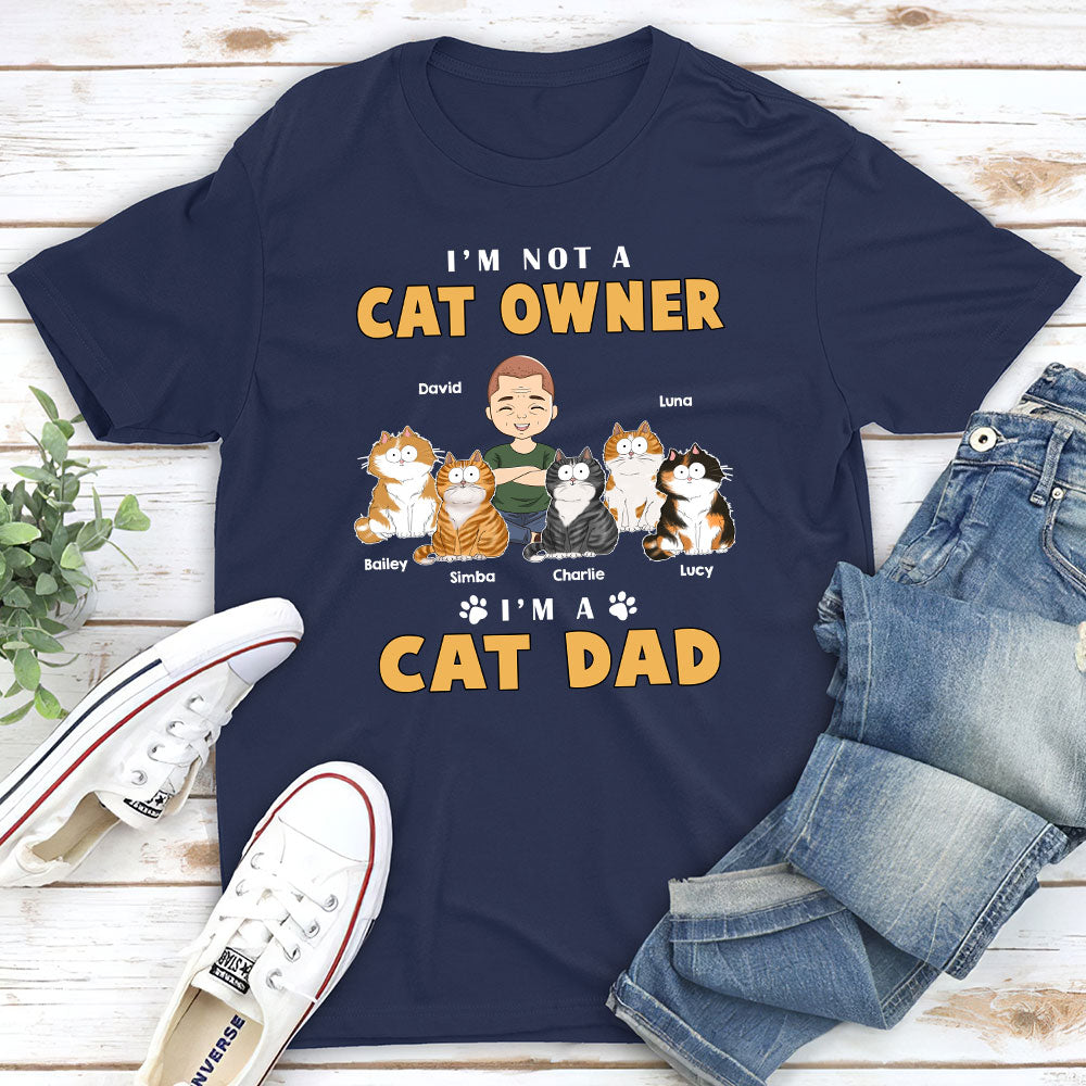 Funny Personalized Custom Unisex Cat Mom T-shirt