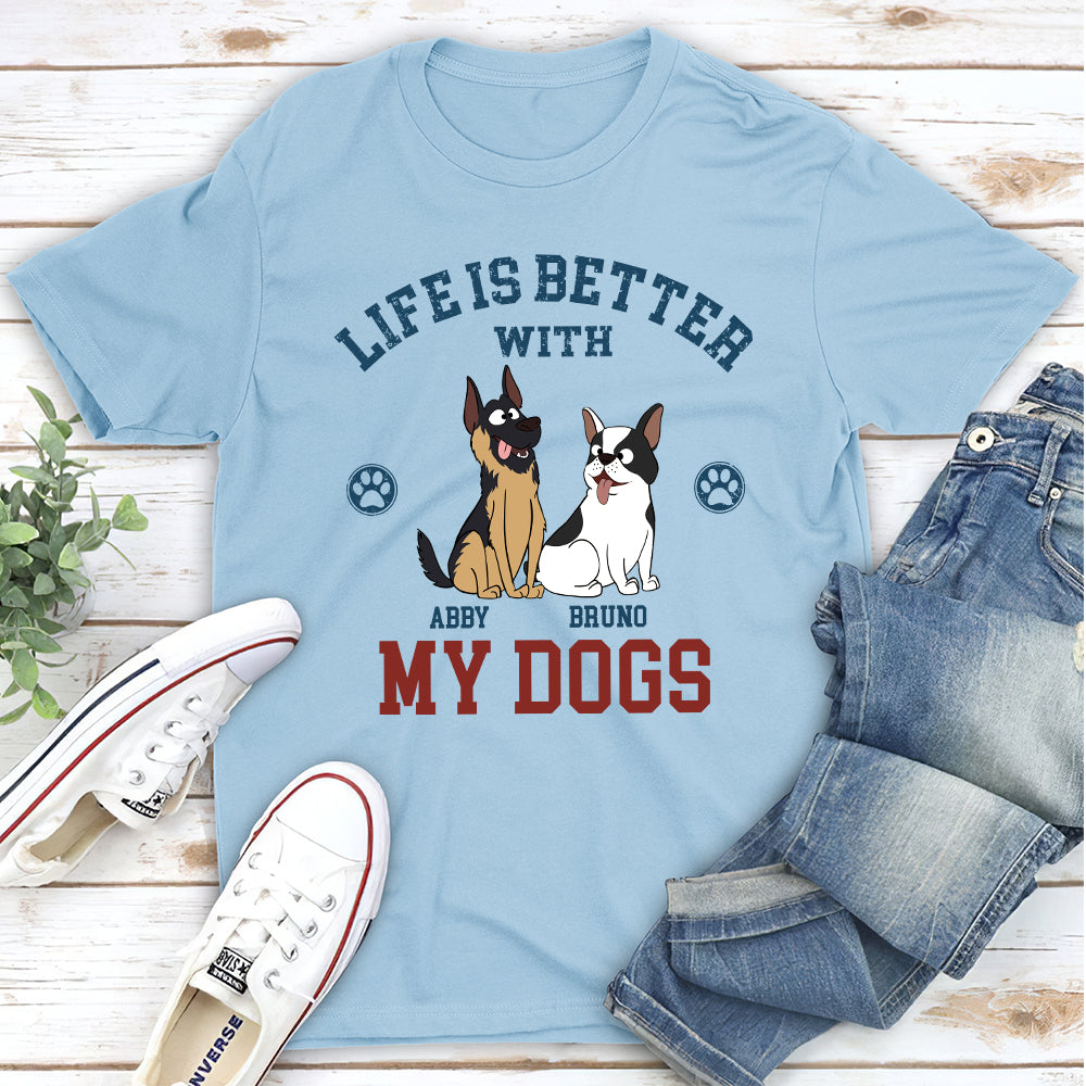 Better Life Retro - Customizable Unisex Pet Lover's Personalized T-shirt