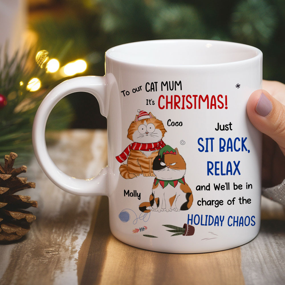 Personalized Custom Coffee Mug: Let Your Cat Rule the Chaos