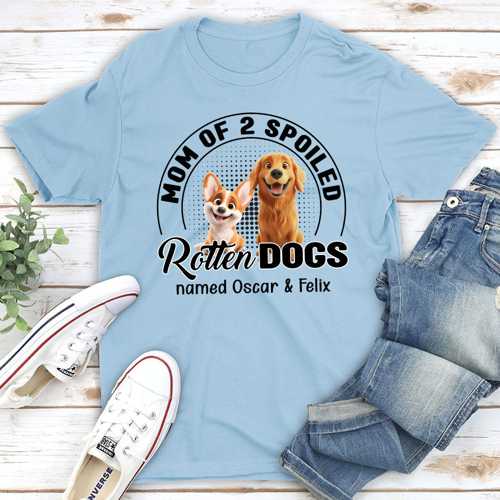 Adorable Customizable Unisex Dog Chibi Cartoon Personalized T-Shirt for Pet Lovers