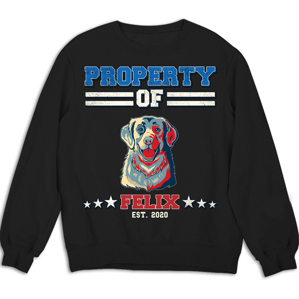 Personalized Custom 'This Is Property Of' Sweatshirt - Ideal Gift for Pet Lovers