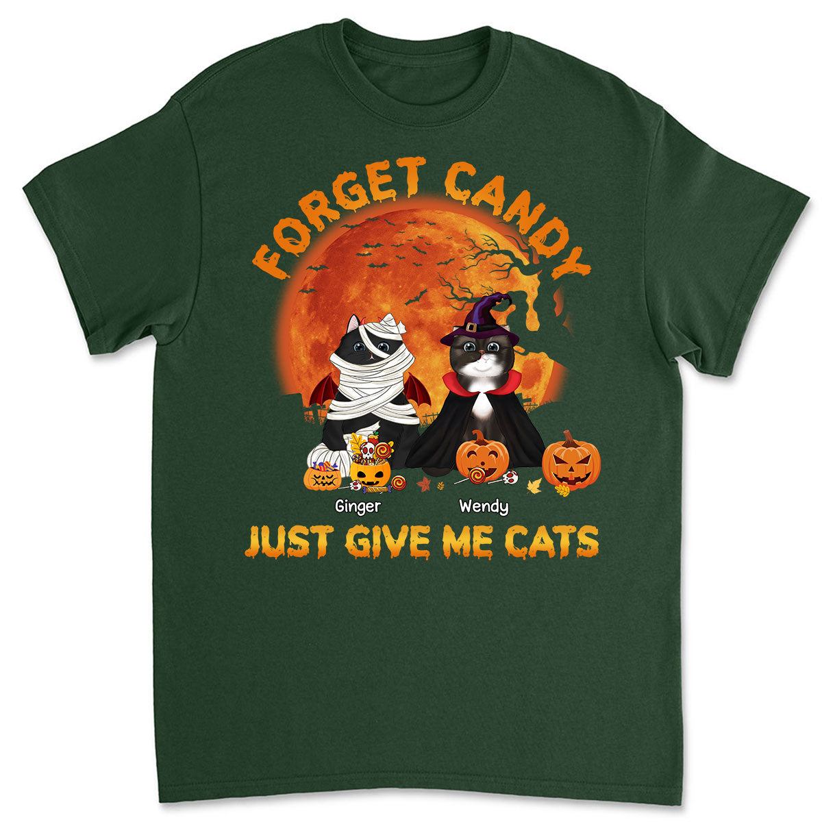 Give Me Cats - Customizable Unisex Personalized T - shirt for Pet Lovers